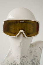 Load image into Gallery viewer, Lunette de ski vintage Carrera Pioneer Everclear blanche et rose fluo à lentille jaune taille standard
