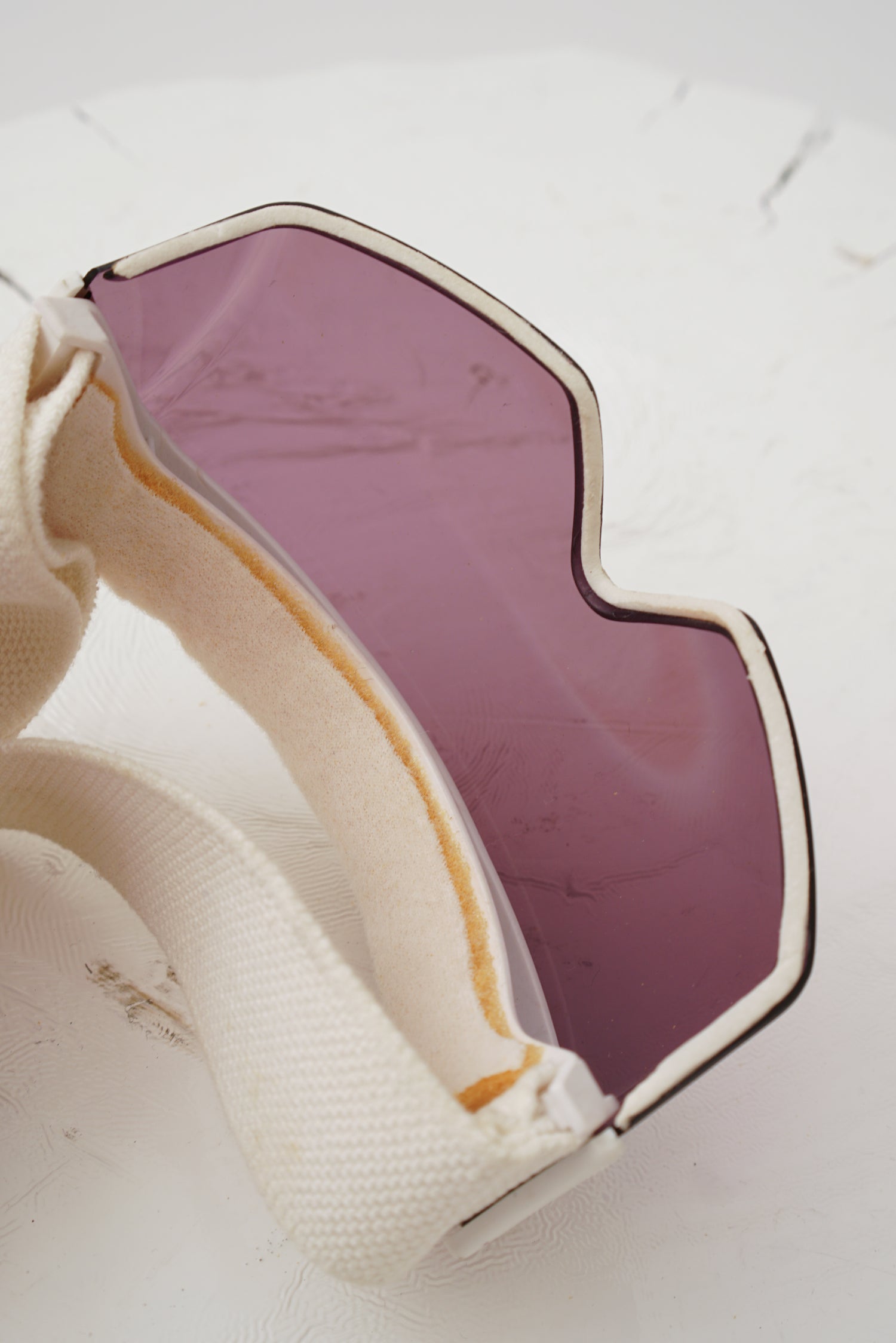 Lunette de ski flip-up rétro 80s Courrèges designer parisien