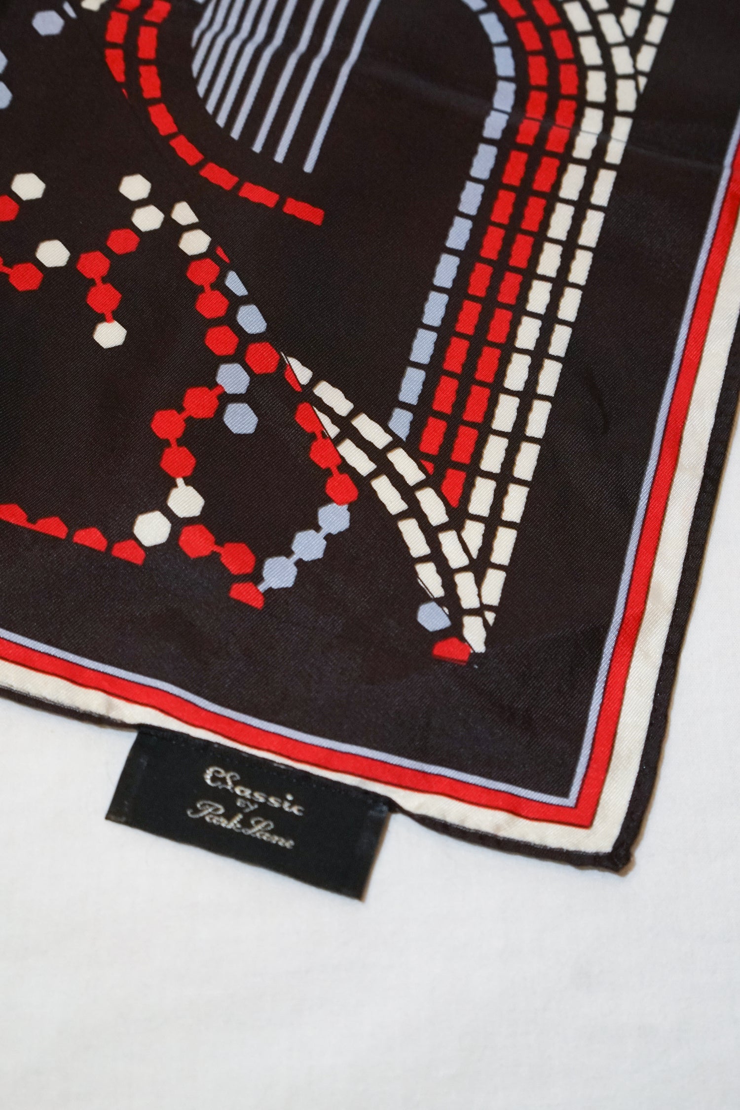 Foulard vintage Park Lane brun foncé