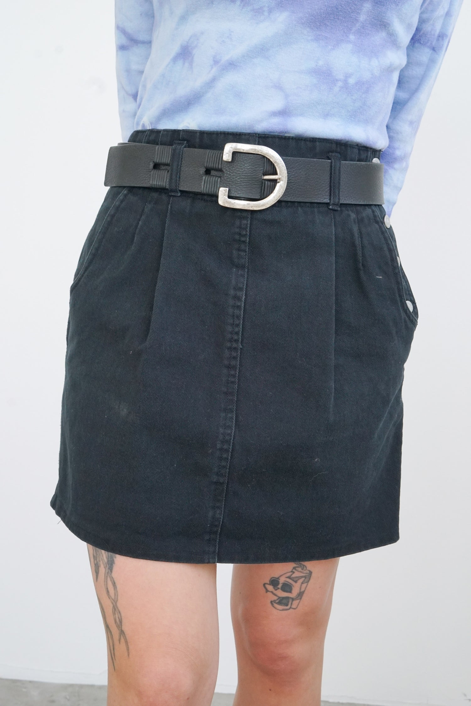 Ceinture cuir véritable faite au Canada taille basse S (taille haute M-L) 40"