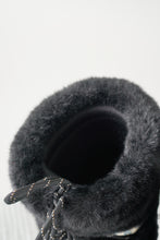 Load image into Gallery viewer, Moonboot Bliss faux fur noir taille 8 - 9
